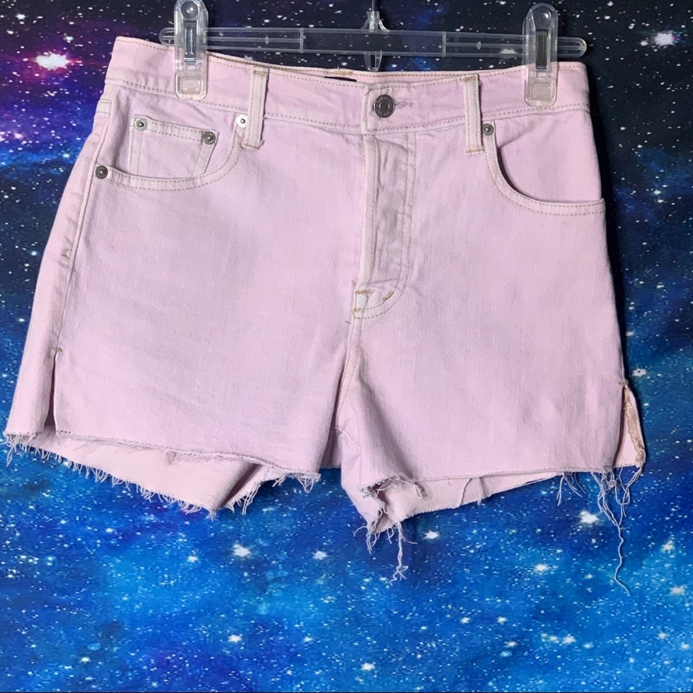 Gap- Lilac Denim Raw Hem Shorts size 25